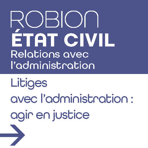 Lien litige avec l'administration, la justice